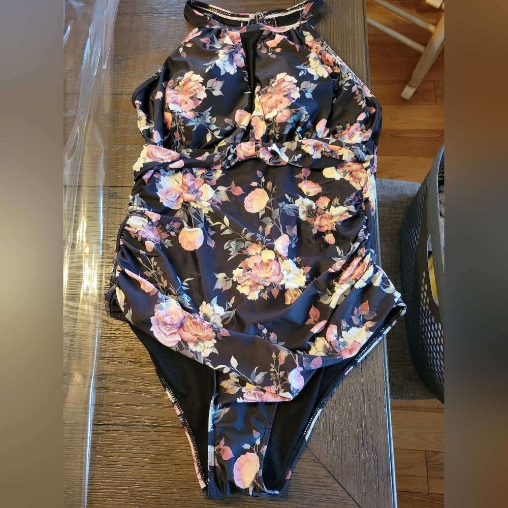 SHEIN Floral One-Piece Swimsuit